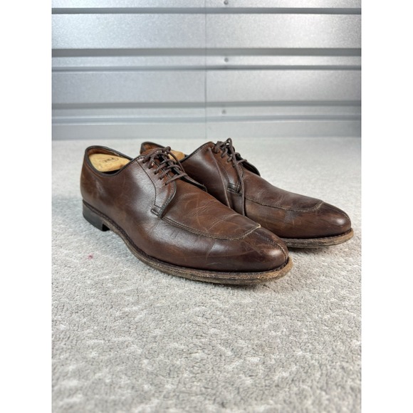 Allen Edmonds Delray Men's size 10 Brown Leather Split Toe Oxford Dress  Shoes